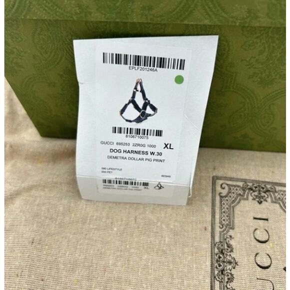 Gucci demetra , extra large leather dog harness made in Italy - Picture 9 of 14